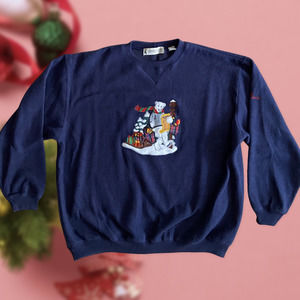 Marsh Landing Vintage Fleece Grandma Bear Christmas Sweatshirt Pullover
